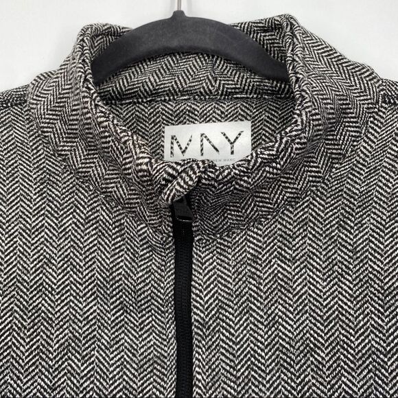 MARC NEW YORK Andrew Marc Herringbone Sleeve Fleece Lined Full Zip Jacket - Picture 3 of 14